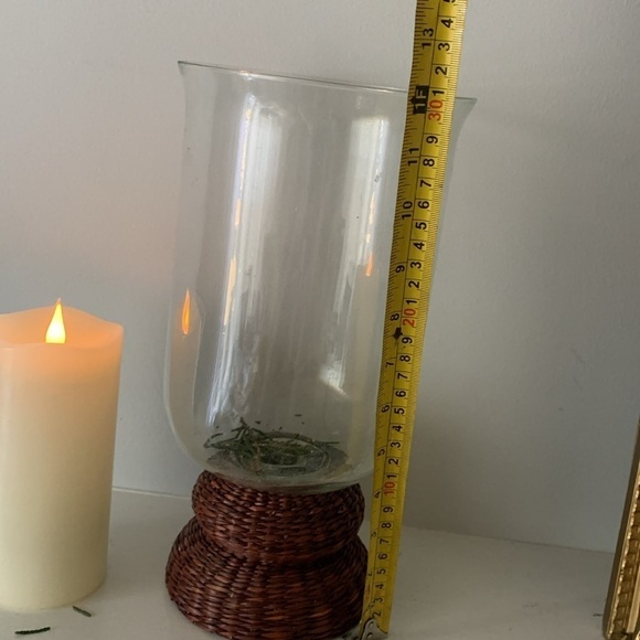 Vase clear with rattan with shells home decor Boho‎ home decor - Picture 6 of 7